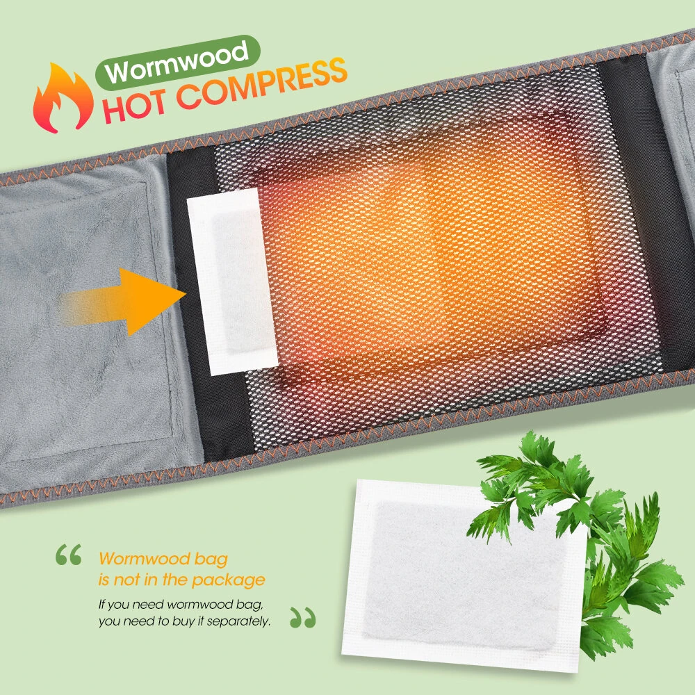5000mAh Hot Red Light Heating Massage Pads Intelligent 3  Temperature Adjustable Levels Electric Heating Waist Protection Hot Compress Waist Massager