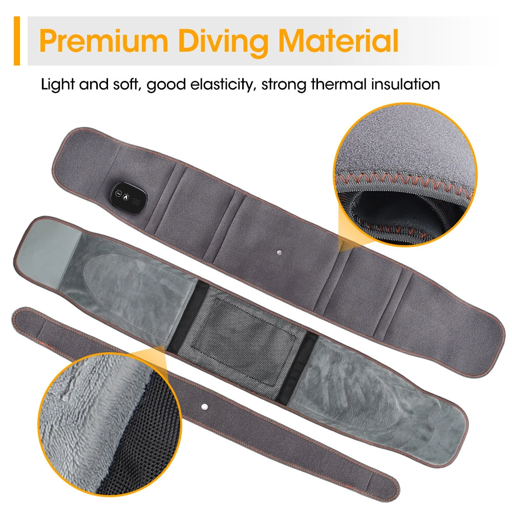 5000mAh Hot Red Light Heating Massage Pads Intelligent 3  Temperature Adjustable Levels Electric Heating Waist Protection Hot Compress Waist Massager