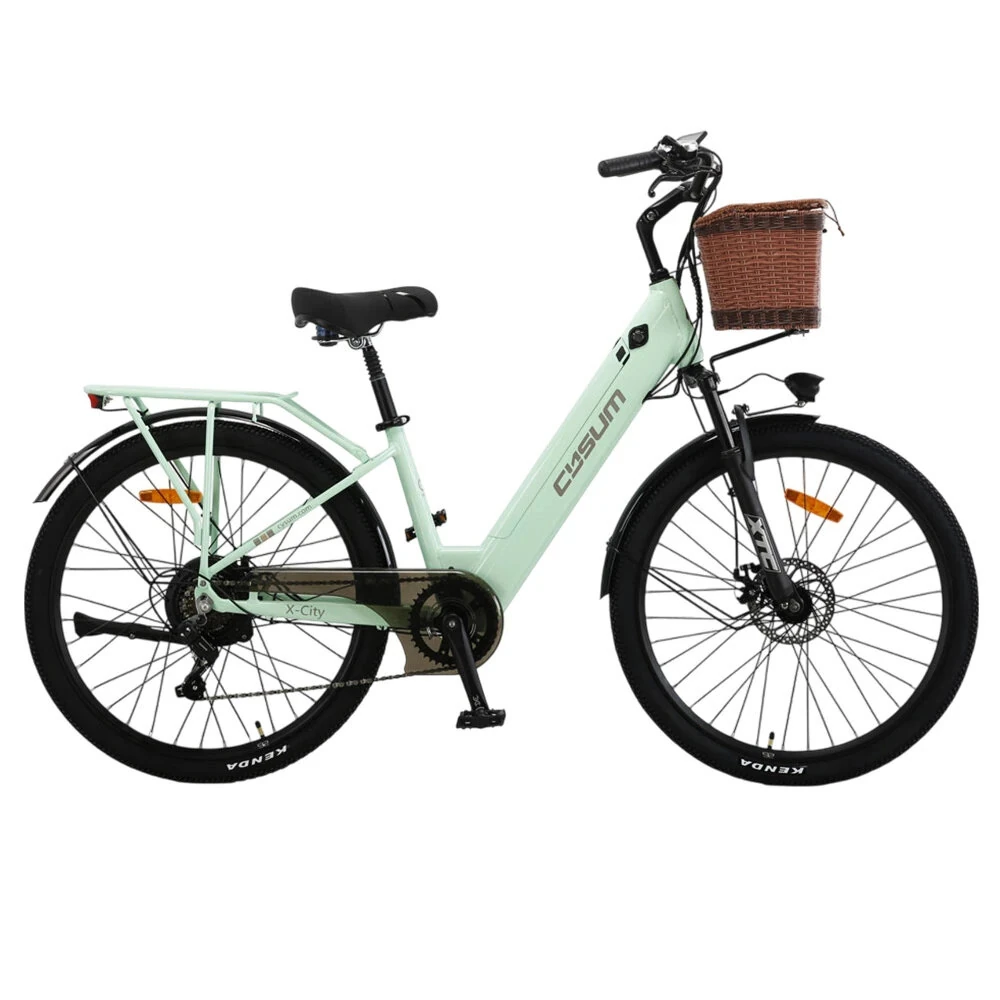[EU Direct] CYSUM X-city Electric Bike 48V 10.4Ah Battery 250W Motor 26inches Tires 80KM Max Mileage 120KG Max Load Sustainable Commuting Electric Bicycle