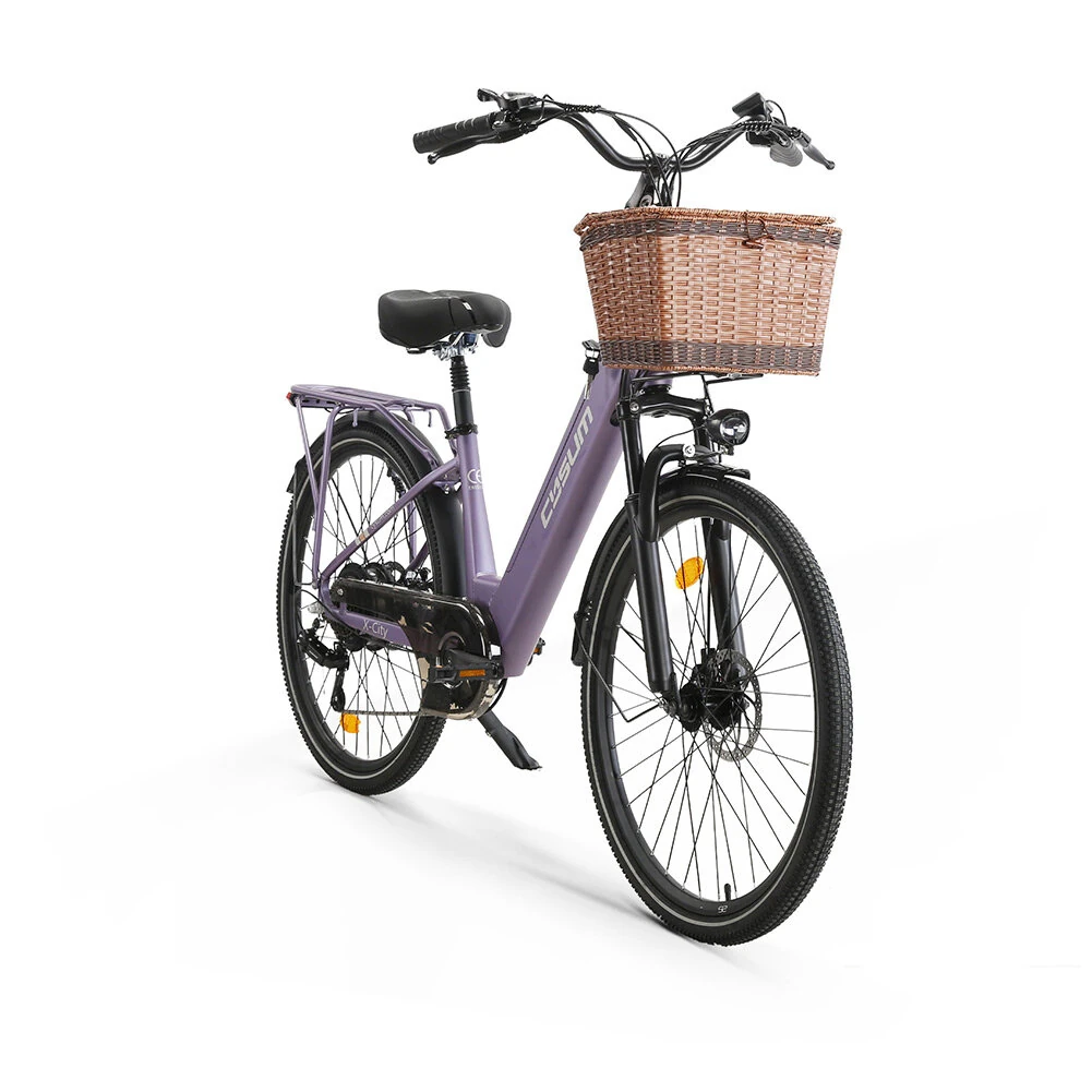 [EU Direct] CYSUM X-city Electric Bike 48V 10.4Ah Battery 250W Motor 26inches Tires 80KM Max Mileage 120KG Max Load Sustainable Commuting Electric Bicycle