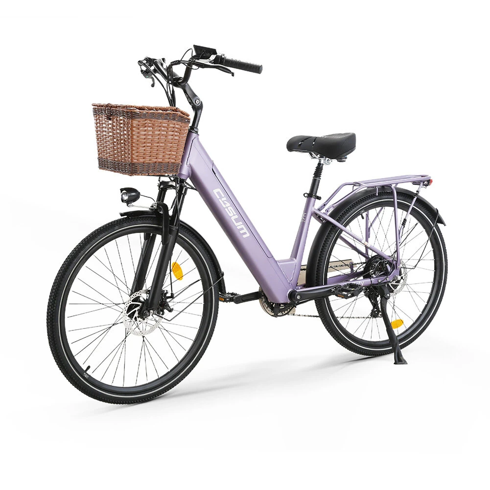 [EU Direct] CYSUM X-city Electric Bike 48V 10.4Ah Battery 250W Motor 26inches Tires 80KM Max Mileage 120KG Max Load Sustainable Commuting Electric Bicycle