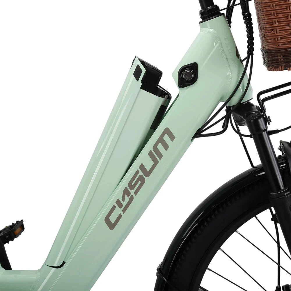 [EU Direct] CYSUM X-city Electric Bike 48V 10.4Ah Battery 250W Motor 26inches Tires 80KM Max Mileage 120KG Max Load Sustainable Commuting Electric Bicycle