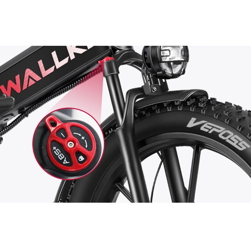 [EU Direct] WALLKE X3 PRO MAX Electric Bike 48V 22AH*2 Dual Batteries SamsungCell 750W*2 Dual Motors 26*4.0inch Tires 165-273KM Max Mileage 180KG Max Load Folding Electric Bicycle