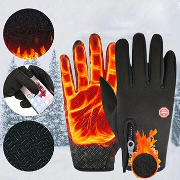 TENGOO Winter Touchscreen Gloves USB Heated Gloves Men Women Warm Gloves Waterproof Windproof For Outdoor Winter Activities