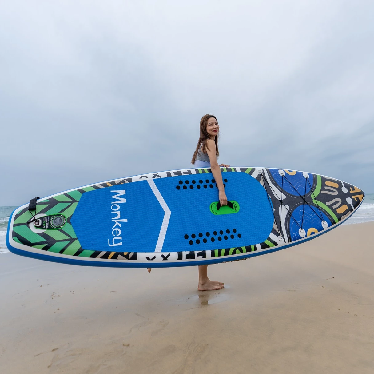[EU Direct] FunWater 350cm Inflatable Stand Up Paddle Board Surfboard Complete Paddleboard Accessories Adjustable Paddle, Pump, ISUP Travel Backpack, Leash, Waterproof Bag, Adult Paddle Board SUPFR01E SUPFR02E