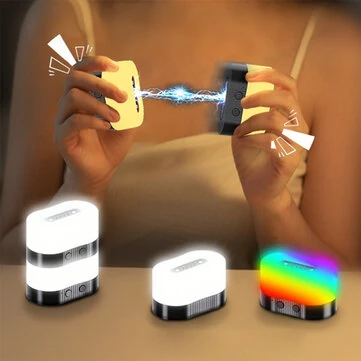 Elfeland Rechargeable Magnetic RGB Mood Light Stackable Design Touch Control LED Night Lamp Portable Ambient Lighting
