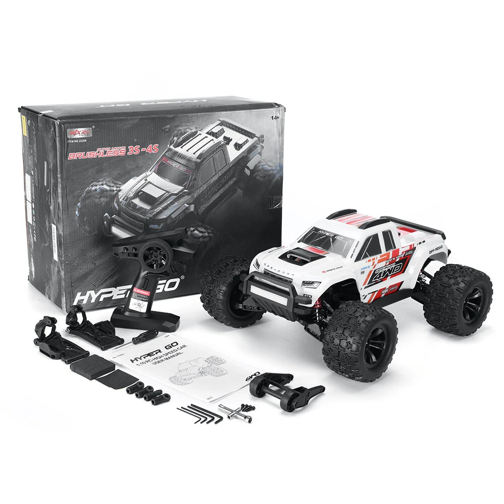 MJX HYPER GO 10208 1/10 2.4G 4WD Brushless High Speed RC Car Vehicle Models 80km/h