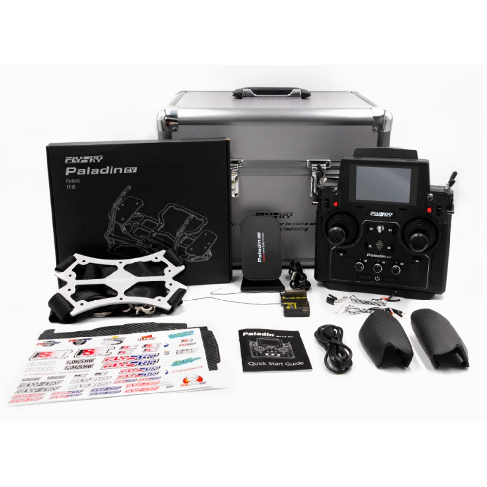FLYSKY Paladin PL18 EV 2.4G 18CH 5D Hall Sensor Gimbals AFHDS 3 Radio Transmitter 3.5 Inch TFT Touch Screen for RC Engineering Vehicle