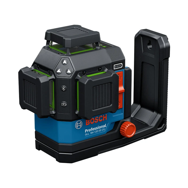 GLL 18V-120-33 CG Laser Level 12 Lines 35m Range Extendable to 120m High Precision ± 0.3 mm/m Rapid Self-Leveling IP 65