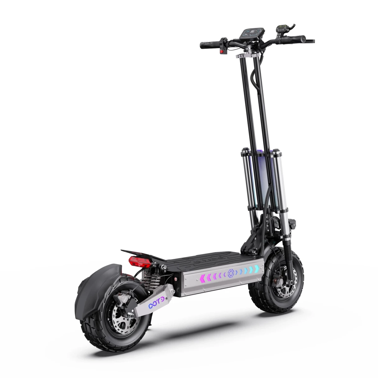 [EU Direct] OOTD T90 Electric Scooter 60V 31.2Ah Battery 60V 2100W*2 Dual Motors 13inch Off-road Tires 100KM Max Mileage 150KG Max Load Folding E-Scooter