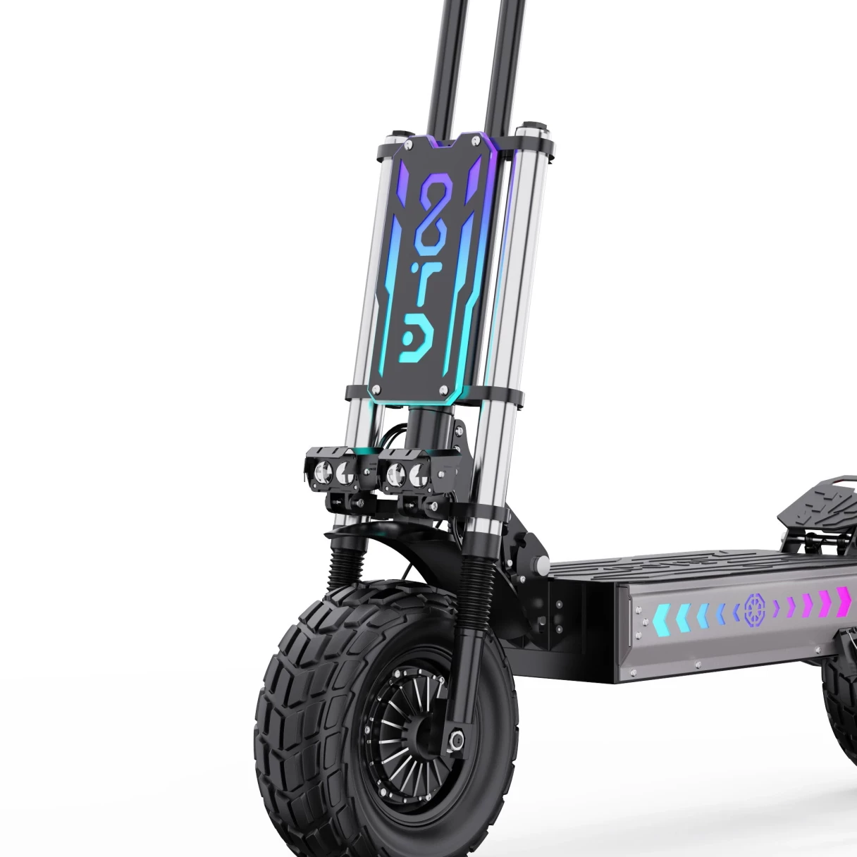[EU Direct] OOTD T90 Electric Scooter 60V 31.2Ah Battery 60V 2100W*2 Dual Motors 13inch Off-road Tires 100KM Max Mileage 150KG Max Load Folding E-Scooter
