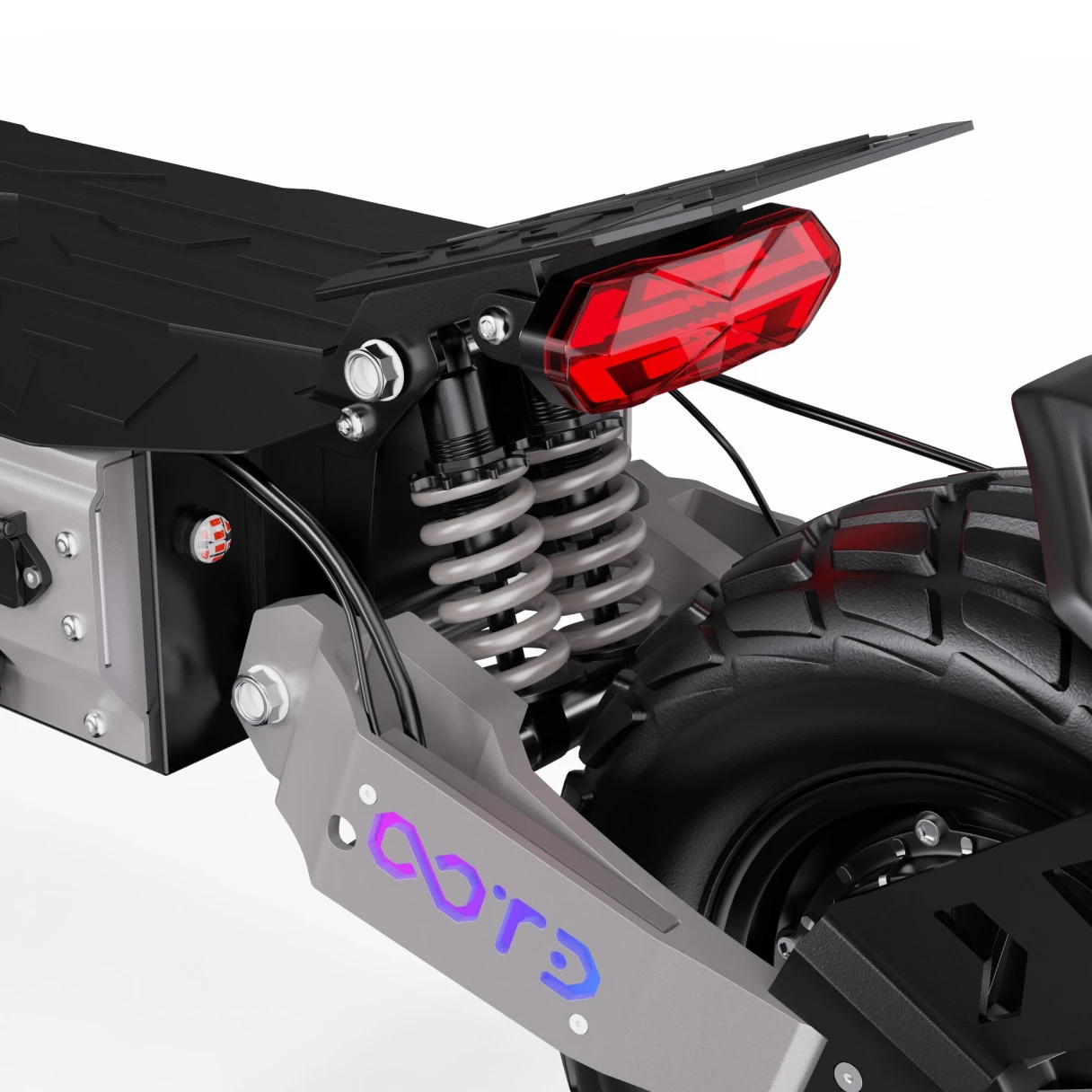 [EU Direct] OOTD T90 Electric Scooter 60V 31.2Ah Battery 60V 2100W*2 Dual Motors 13inch Off-road Tires 100KM Max Mileage 150KG Max Load Folding E-Scooter
