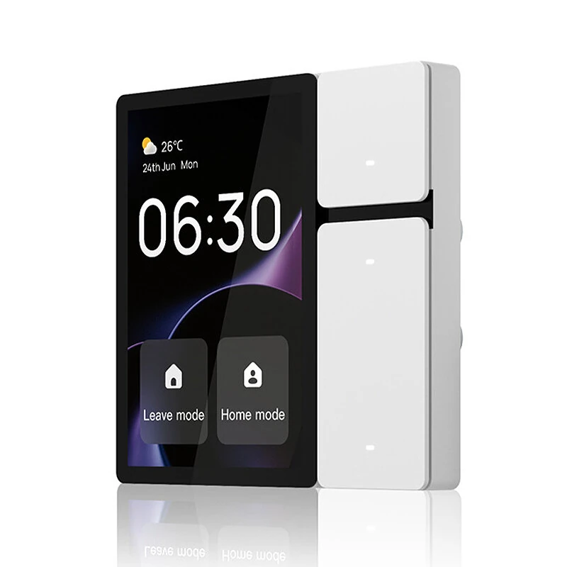 MOES Tuya WiFi 3.5 inch Smart Control Panel Screen 3 Relays 3 Physical Buttons IR Remote Control Central Controller Work with Alexa Google Assistant