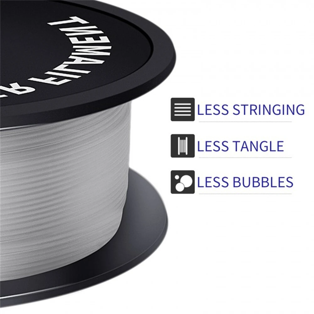 Geeetech PETG 3D Printer Filament 1.75mm 1kg High Accuracy Clog-Free Bubble-Free Vacuum Sealed Compatible with FDM Printers