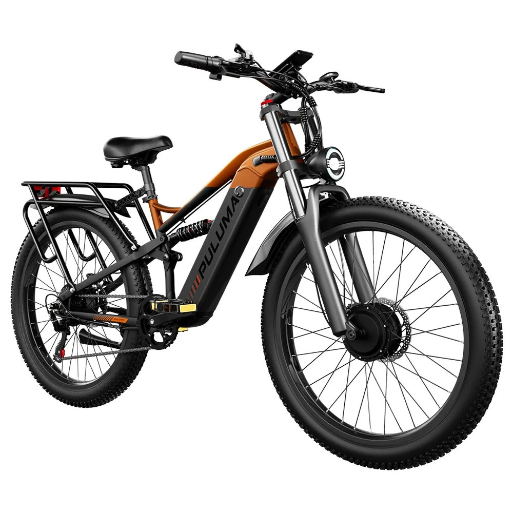 [EU DIRECT] PULUMA PE86 PRO Electric Bike 48V 20Ah SamsungBattery 500W*2 Dual Motors 26inch Tires Torque Sensor 150KM Mileage Range 150KG Max Load Electric Bicycle