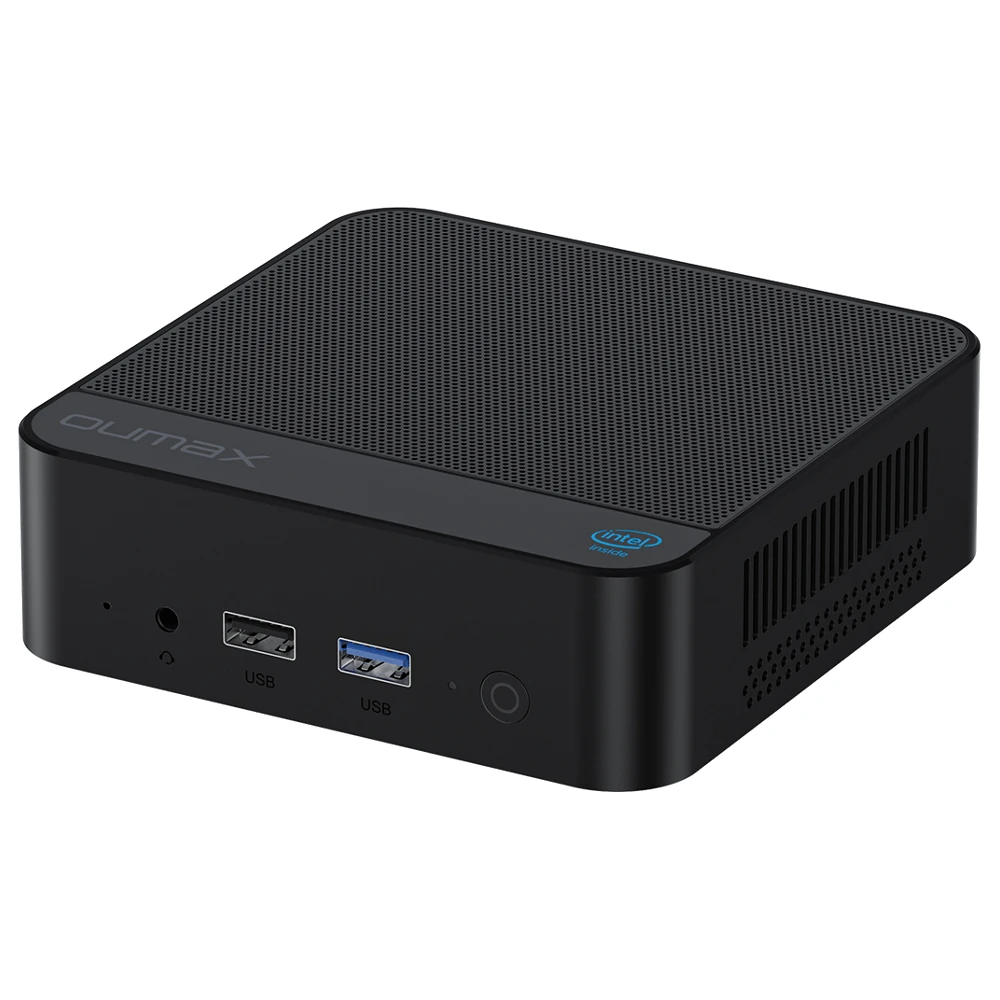 OUMAX MAX N 13th Intel Twin Lake N150 Mini PC 16GB DDR4 500GB SSD BT5.0 HD 4K Dual Display Windows 11 Pro Mini Computer