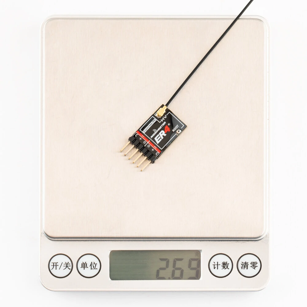 Radiomaster ER4 2.4GHz 4CH ExpressLRS ELRS RX PWM Receiver Support Voltage Telemetry for F3P RC Airplane Car Boat Tank