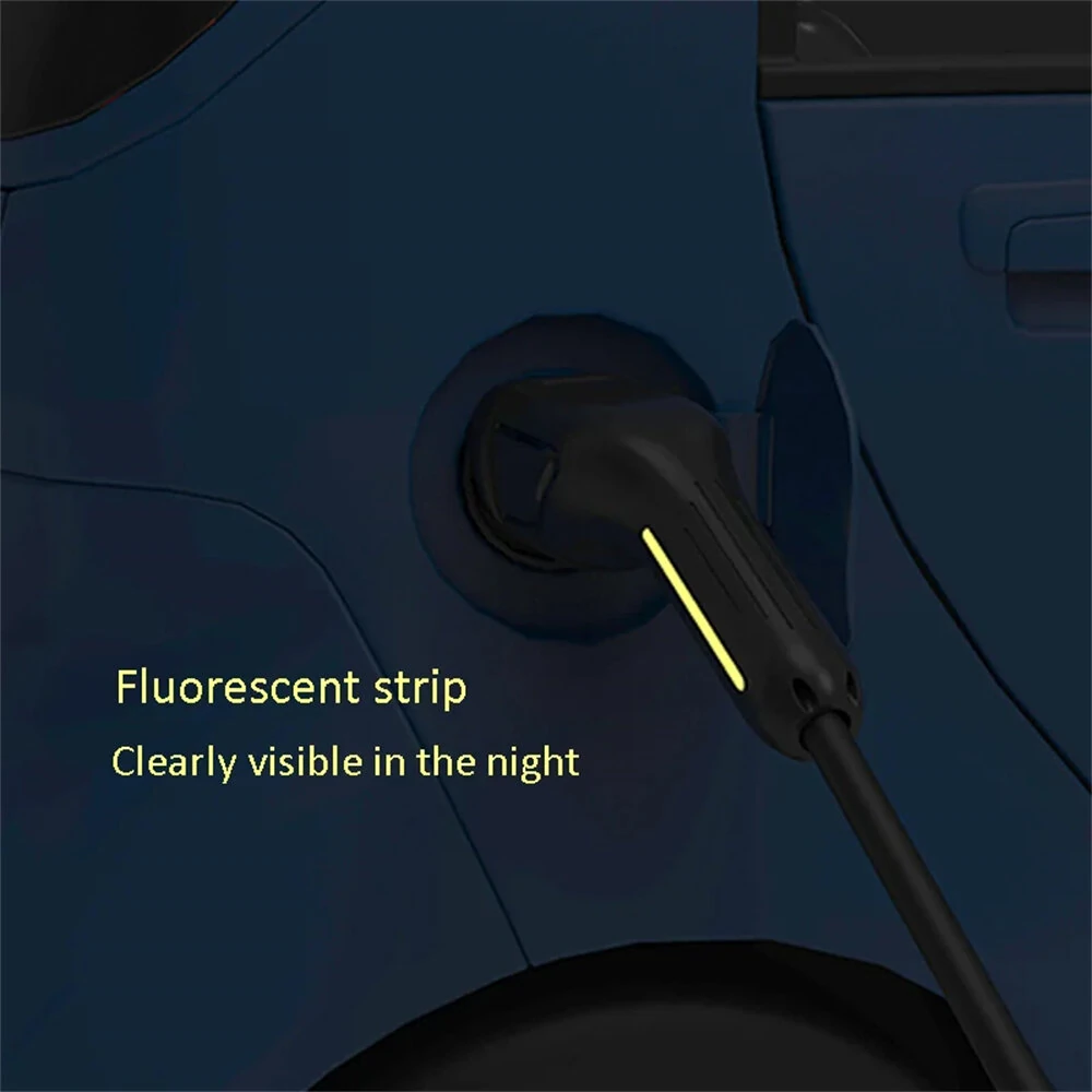 Type 2 Portable EV Charger Electric Vehicle Fast Charging Station 6A 8A 10A 13A 16A Adjustable Current Thermoplastic UL94V-0 Fire Rating EE1640Y