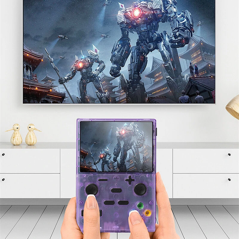 XGB35 3.5-inch IPS screen Retro Handheld Video Game Console Built-in 2000 Games Double Player Video Player Game on TV Linux System