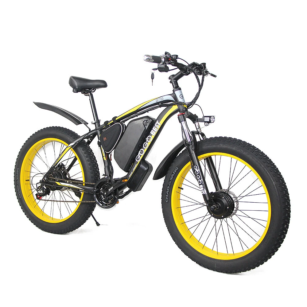 [EU DIRECT] GOGOBEST GF700 18.2Ah 48V 500W*2 Dual Motors Electric Bicycle 26inch 110km Mileage Range Max Load 200kg
