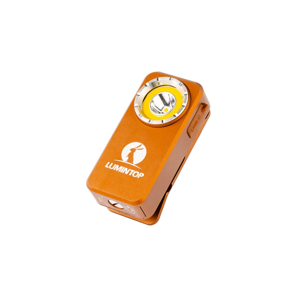 Lumintop F01 1200LM Mini Triple-Beam EDC Clip Flashlight Combo Spot+ Flood with Replaceable 2*10300 Battery IPX8 Waterproof USB-C Rechargeable Pocket Light for Camping Emergency Use