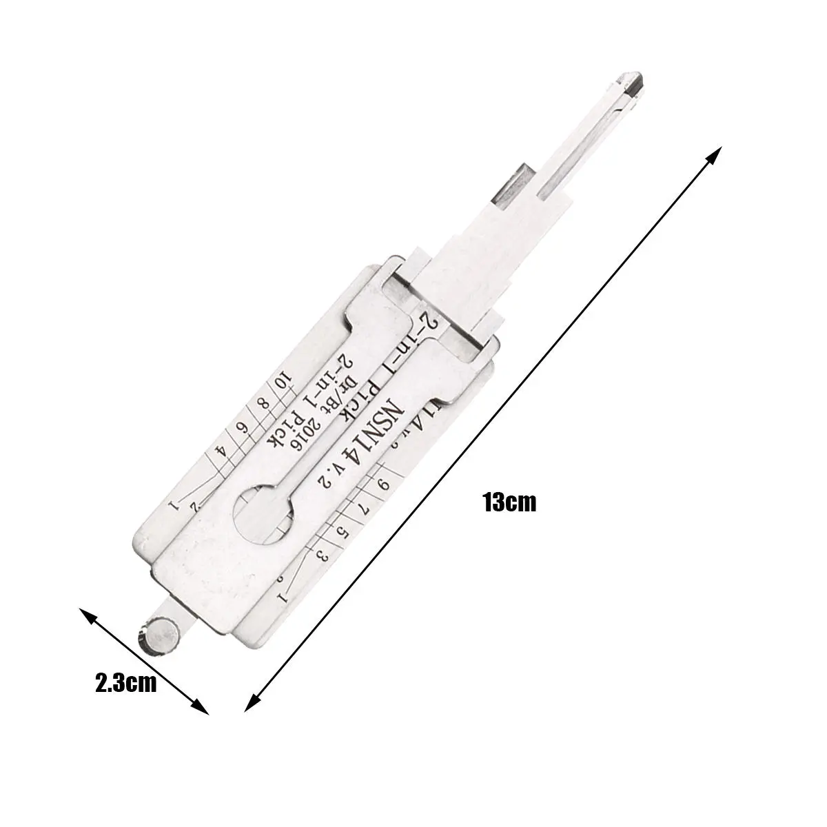BSHAPPLUS NSN14 Dr/Bt 2 in 1 Car Door Lock Picks Decoder Unlock Tool Locksmith Tools