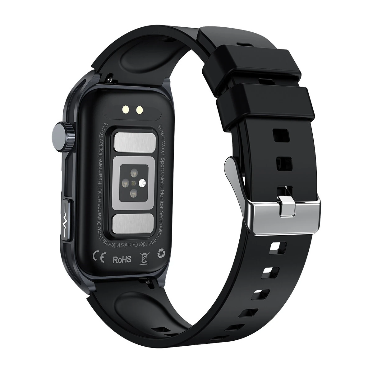 TK79 1.47-inch HD Screen ECG Micro Physical Examination Pulse Therapy Five Oragan Examination Heart Rate Blood Pressure Blood Oxygen Monitor Sleep Monitoring Uric Acid Function Blood Lipid Blood Glucose Measurement IP68 Waterproof Smart Watch