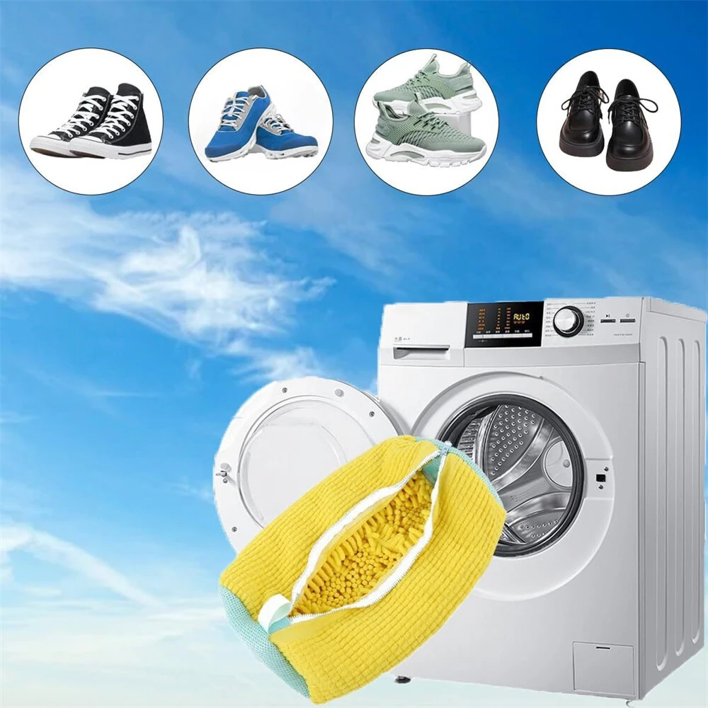 2PCS Shoe Washing Machine Wash Bag Laundry Wash Bag Universal for Sneakers Casual Shoes