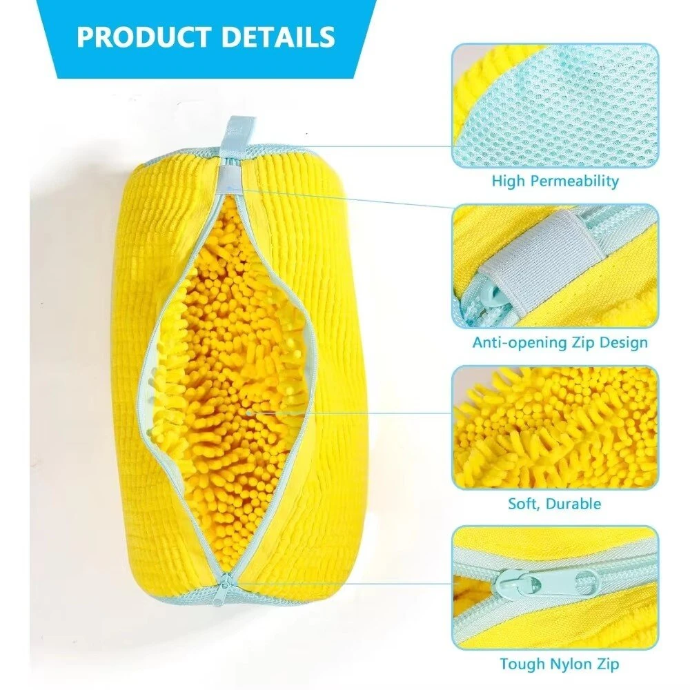 2PCS Shoe Washing Machine Wash Bag Laundry Wash Bag Universal for Sneakers Casual Shoes