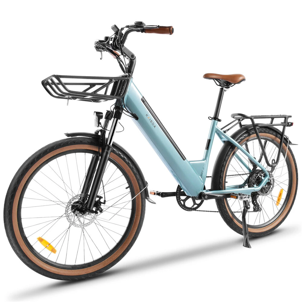 [EU DIRECT] KAISDA K601 Electric Bike 36V 16AH Battery 250W Motor 26inch Tires 90-100KM Max Mileage 150KG Max Load Electric Bicycle