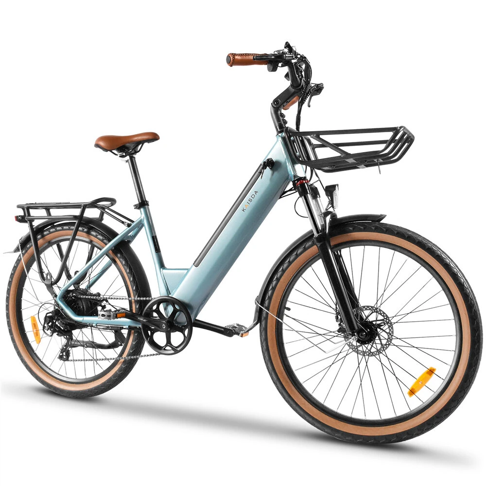 [EU DIRECT] KAISDA K601 Electric Bike 36V 16AH Battery 250W Motor 26inch Tires 90-100KM Max Mileage 150KG Max Load Electric Bicycle