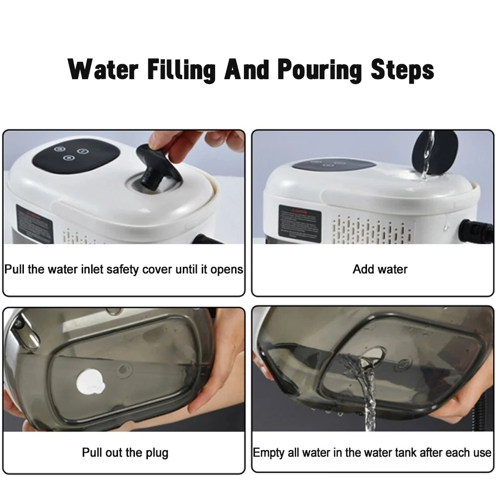 Multi-Function Digital High-Temperature Steam Cleaner Touch Screen Portable Multi-Purpose Deep Cleaning Steam Cleaner for Home Kitchen Car