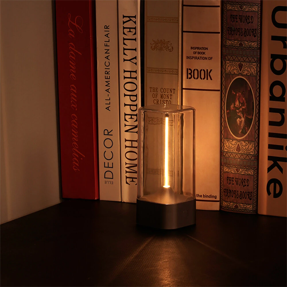 Flexible Filament Night Light with Magnetic Base Home Decor Rechargeable Magnetic Anti-Gravity Night Light Portable Quantum Floating Table LED Bedroom Home Night Light