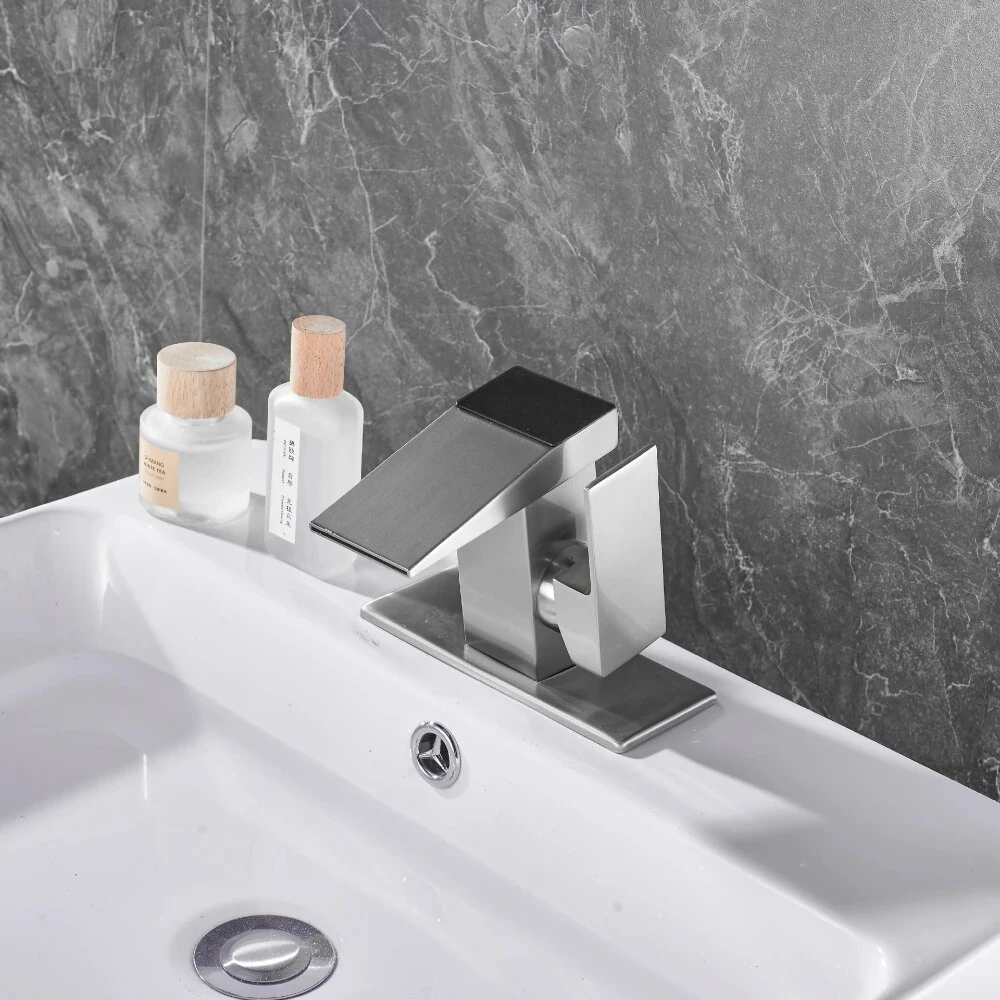 Smart LED Digital Temperature Display Bathroom Faucet Hot Cold Water Basin Sink Washbasin Waterfall Taps Deck Mixers