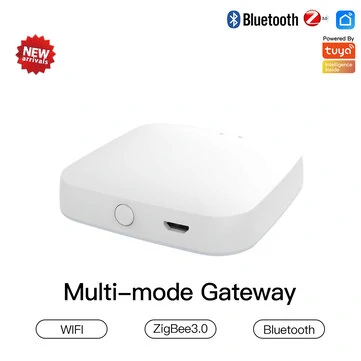 MoesHouse Multi-mode Smart Gateway ZigBee3.0 WiFi bluetooth Mesh Hub Work with Tuya Smart App Voice Control via Alexa Google Home