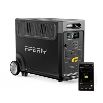 [EU Direct] Aferiy P310-EC-H 3600W Portable Power Station Support APP 3840Wh LiFePO4 Solar Generator Support Extension Battery in Series, UPS Pure Sine Wave, EU Plug AC Output, Rolling Wheels