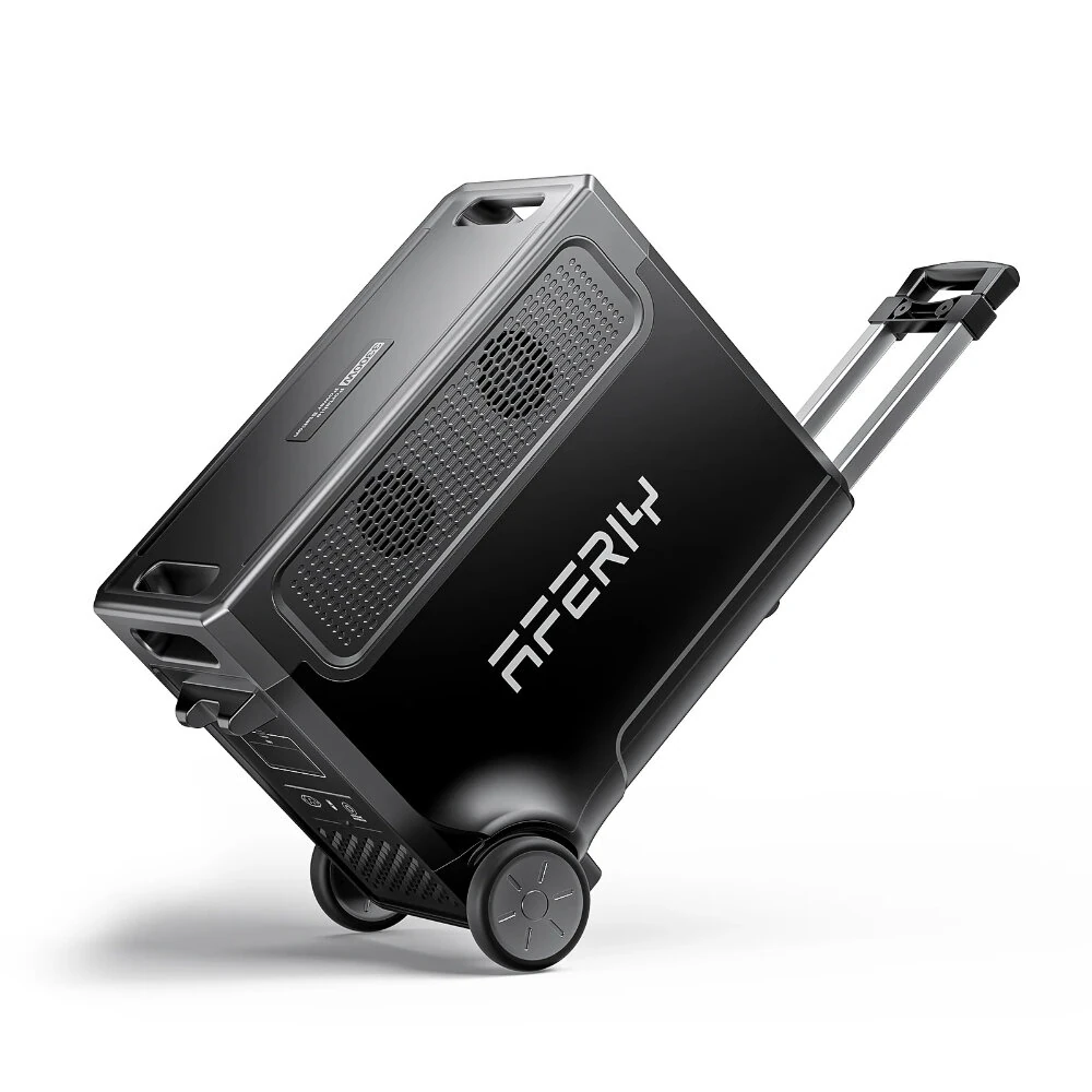 [EU Direct] Aferiy P310-EC-H 3600W Portable Power Station Support APP 3840Wh LiFePO4 Solar Generator Support Extension Battery in Series, UPS Pure Sine Wave, EU Plug AC Output, Rolling Wheels for Blackout RV Van House Outdoor Camping Off-grid Living
