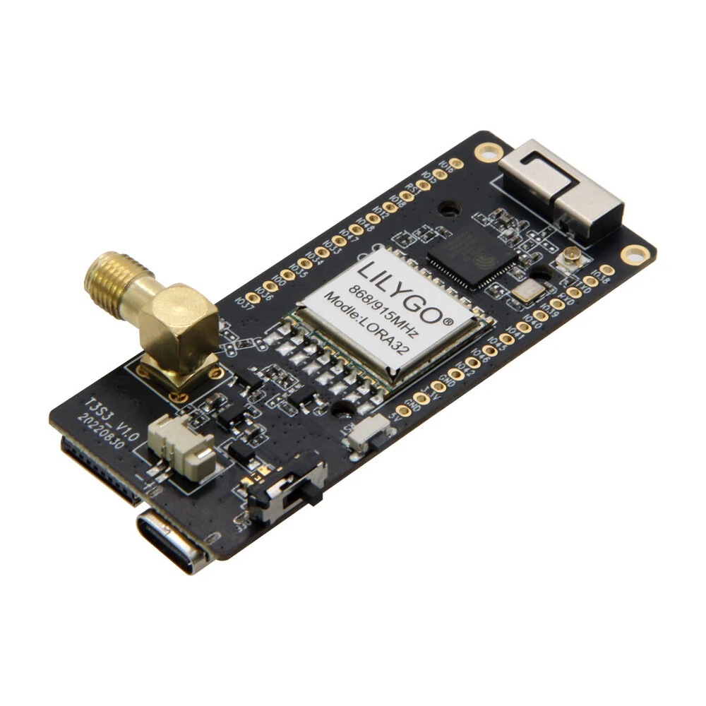 LILYGO® T3S3 ESP32-S3 LoRa SX1262/SX1276 SX1280 2.4G Development Board WiFi Bluetooth Wireless Module 0.96 Inch OLED Display Type-C