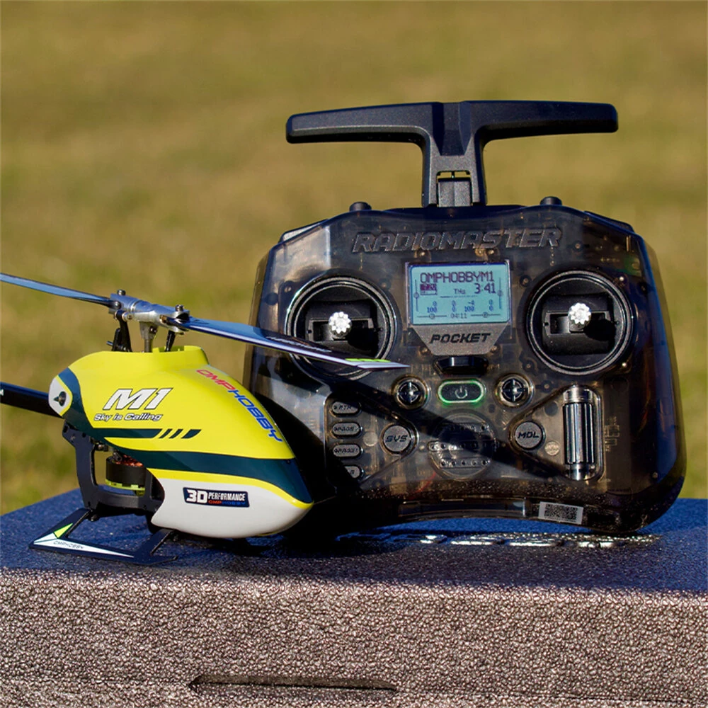 OMPHOBBY M1 V1 2.4G 6CH 3D Aerobatic Dual Brushless Direct Drive Motor RC Helicopter BNF / RTF