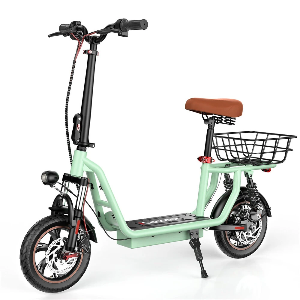 [EU DIRECT] iScooter i12 Electric Scooter With Seat 7.5Ah 36V 500W Motor 12inch Moped Electric Scooter With Basket30-35KM Mileage Electric Scooter Max Load 120Kg