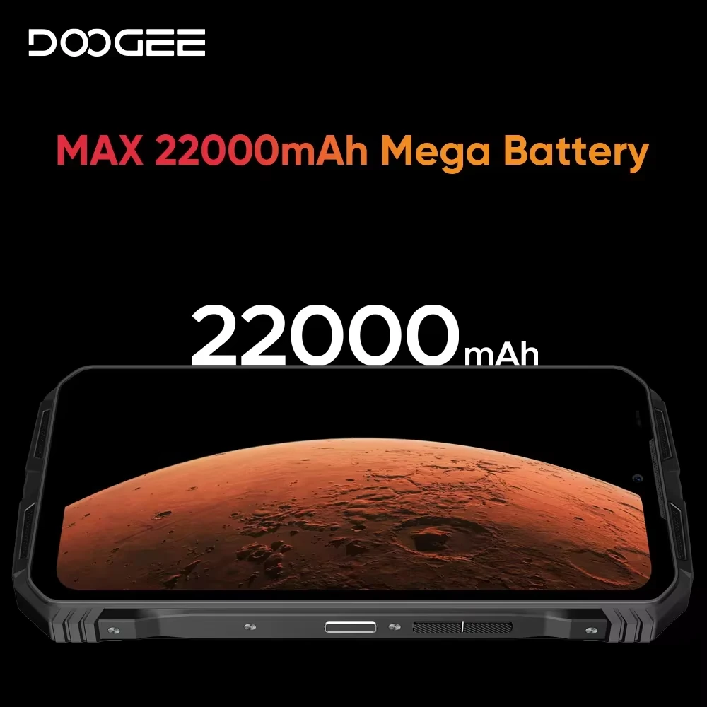 DOOGEE V Max Pro 5G 32GB 512GB 108MP Camera Night Vision 22000mAh 6.58 inch 120Hz Dimensity 7050 Android 14 NFC 33W Fast Charge IP68 IP69K Waterproof Rugged Smartphone