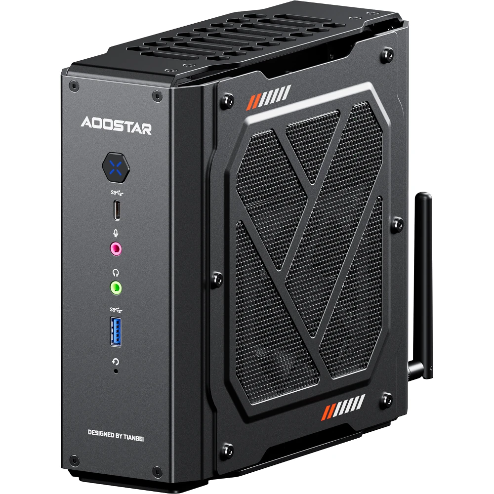 AOOSTAR GODZ Mini PC AMD Ryzen 7 7435HS 8 Cores 12 Thread With AMD Radeon RX 6600LE  GDDR6-8GB GPU 32GB DDR5 1TB SSD/64GB DDR5 2TB SSD WIFI 6 BT5.2 Windows 11 4K Dual Screen Display Mini Computer Gaming Desktop Computer