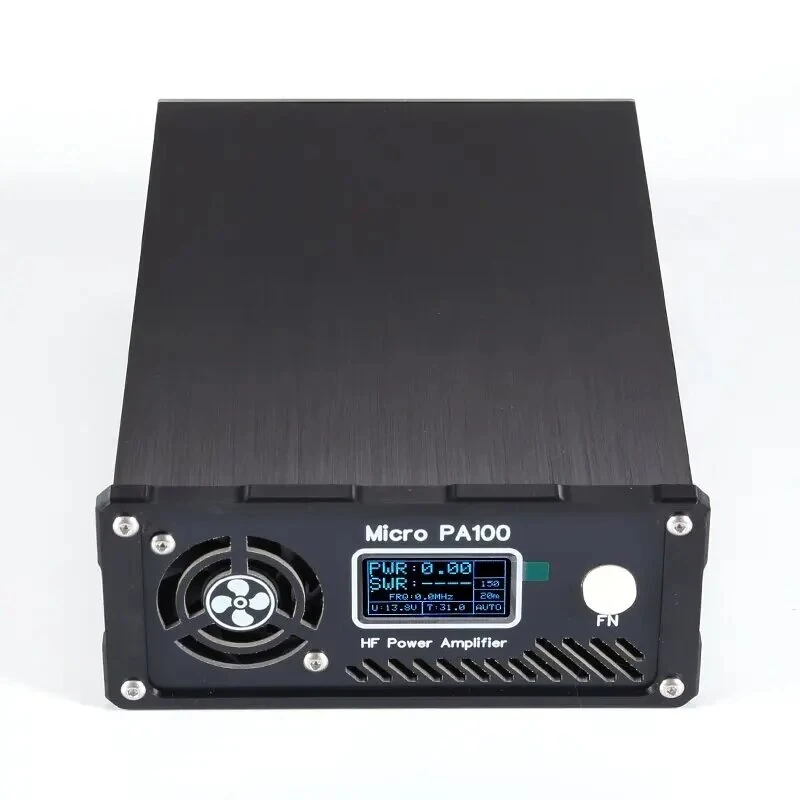 Micro PA100 100W HF Amplifier Auto TX/RX & LPF Switching SWR/Temp Protection Compatible with ICOM/YAESU/XIEGU