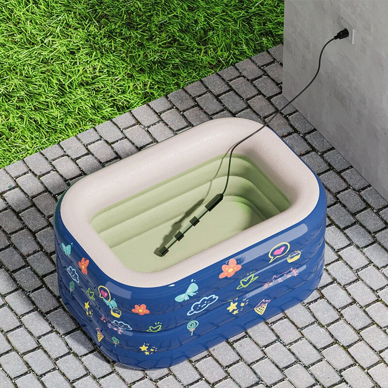Tevorex Immersion Water Heater with Thermostat Temperature Control Portable Bathtub Bucket Submersible Heater Pool Heater for Inflatable Above Ground Swimming Pool-EU plug