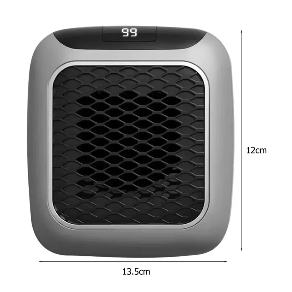 800W Wall-Mounted Electric Space Heater with Remote Ceramic Heating LED Display 12-Hour Timer Adjustable Thermostat Energy Efficient for Home and Office