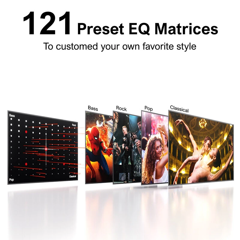 Ultimea Poseidon D80 460W 7.1CH Soundbar bluetooth Soundbar 4 Wired Surround Speakers 6.5" Wireless Subwoofer BassMX SurroundX Technology Smart APP Control 121 Preset EQ Matrices Home Theater Desktop Speaker Subwoofer Surround System