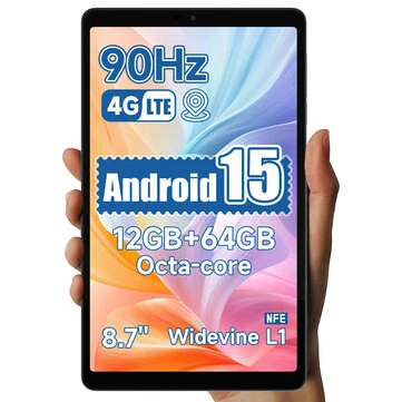 Alldocube iPlay 60 Mini UNISOC T606 Octa Core 4GB RAM+8GB Virtual Memory 64GB ROM 8.68 Inch 90Hz Refresh Rate 4G LTE Android 15 Tablet