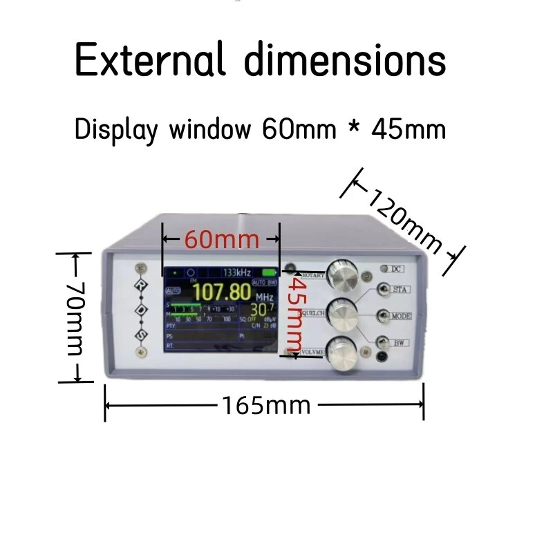 TEF6686 Desktop Radio Professional Grade Sensitivity Antenna FM Full Band 65MHZ-108MHZ AM 144KHZ-27MHZ ABS Material With In-Built Automatic Channel Closure High Coverage International Radio Reception