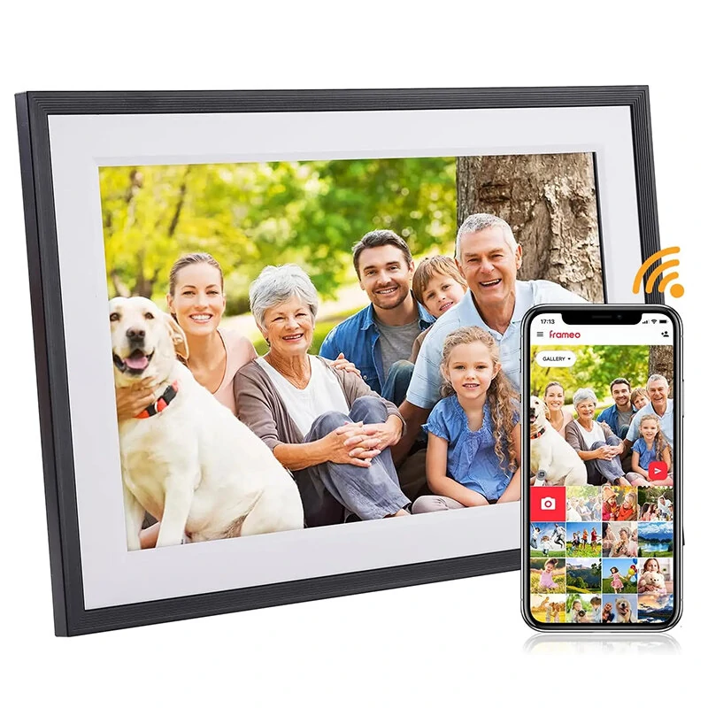 Frameo 10.1"  HD  IPS HD Touch Screen Digital Photo Frame WiFi Cloud Frame Digital Picture Frame 32GB Smart WiFi Digital Photo Frame with 1280x800 Wall Mountable
