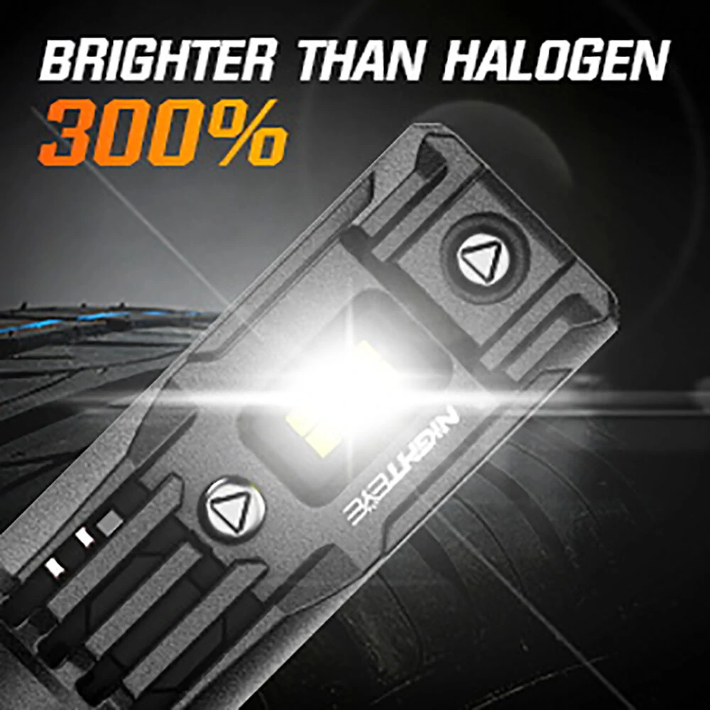 NightEye Auto Lighting A315-S10 2PCS 6500K White LED Car Headlight Bulbs 22000LM/Pair LED Front Headlamp IP68 Waterproof
